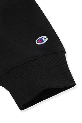 Champion Boys Zip Front Fleece Hoodie Sweatshirt – X-Large, Black