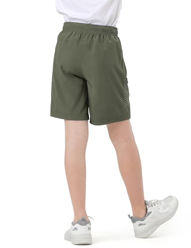 Youth Athletic Shorts - Quick Dry, Lightweight, Breathable, Size 5-16