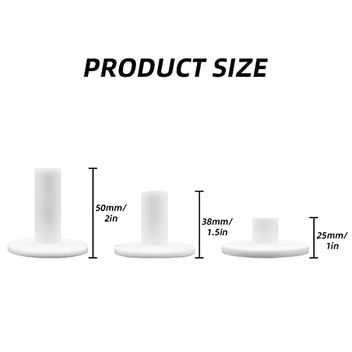 Golf Practice Tees - 3 Count White Cross Tee - Rubber & Flexible
