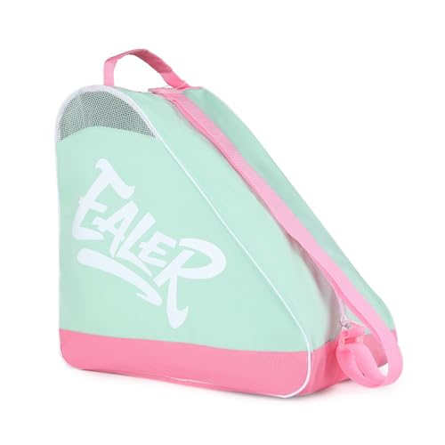 Heavy-Duty Waterproof Skate Bag with Adjustable Strap - Lake Blue/Pink