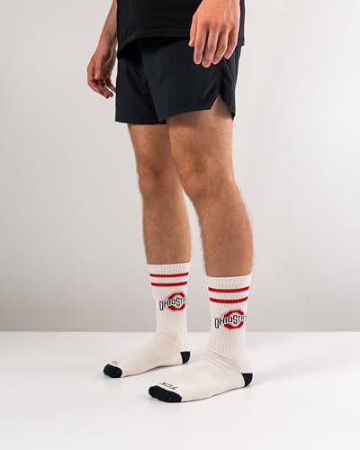 Ohio State Buckeyes Vintage Socks - Classic Soft Cotton, Large