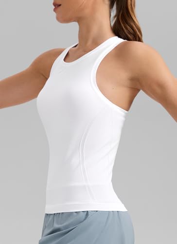 Seamless Racerback Workout Tank Top for Women - Slim Fit