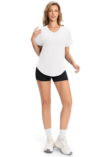 Moisture-Wicking Women's V-Neck Short Sleeve Workout Shirt