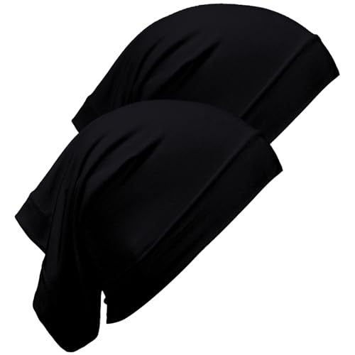Hijab Undercaps - No Slip Design, 2 Pcs Set - Black