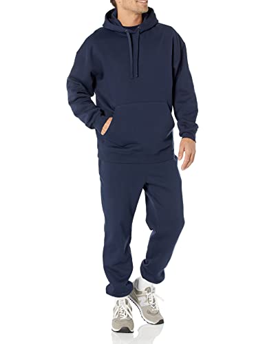 Men's Oversized-Fit Heavyweight Hooded Sweatshirt - X-Small Navy