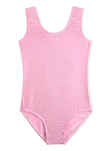 Girls Gymnastics Leotard & Ballet Dance Outfit - Pink, 2-3T