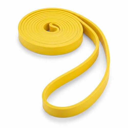 Pull Up Resistance Band - 41-Inch Latex Exercise Band - Yellow / 5-15 Lbs