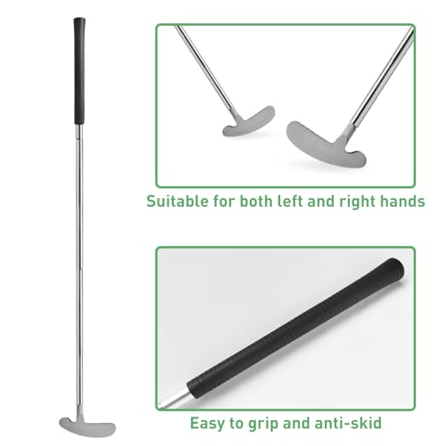 Golf Putter Set - 33" Two-Way Putter with 3 Balls - Indoor/Outdoor Use