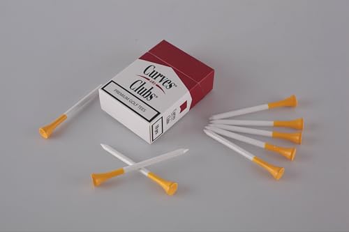 Curves & Clubs Premium Golf Tees Cigarette Box - Funny Bamboo Golf Accessories (Variation 1)