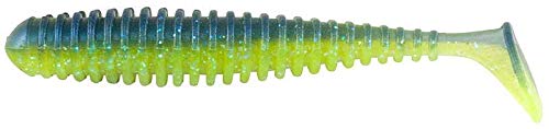 Power Swimmer Fishing Lure - Electric Blue Chartreuse, 4.3"