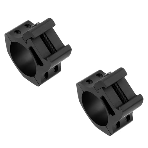 30mm Scope Rings Medium/High Profile 21mm Picatinny Rail Mounts for Rifles, Heavy-Duty 2 Pack