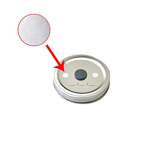 64pcs Synthetic Filter Paper Stickers for Mushroom Cultivation - 20mm