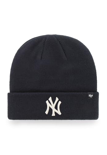 New York Yankees Knit Beanie Hat - Navy/Natural