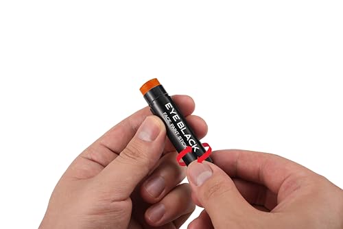 Orange Eye Black Stick - Anti-Glare Grease Paint for Baseball and Football