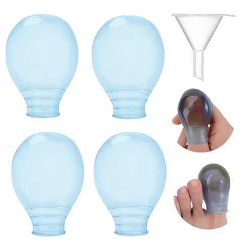 Waterproof Finger and Toe Covers - 4-Piece Set in Blue