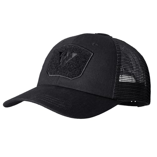 IDOGEAR Black Tactical Mesh Baseball Cap Breathable Operator Hat for Men & Women