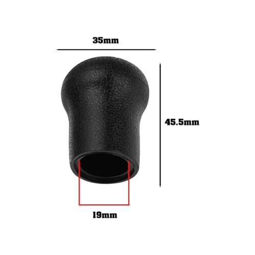 eMagTech 2pcs PVC Fishing Rod Butt Cap Protector End - 19mm, Black, 45.5x35mm, DIY Repair & Building