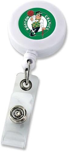 Boston Celtics NBA Badge Reel with Retractable Cord