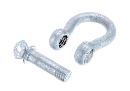 Galvanized Anchor Shackle - 3/8 In. Screw Pin Design