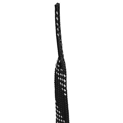 Waxed Hockey Skate Laces - Black 72" - One Pair