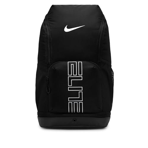 Varsity Elite Backpack - Expandable Side Pocket - Black/Silver