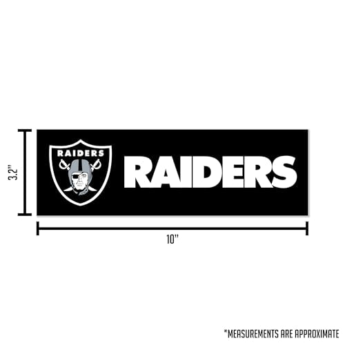 Las Vegas Raiders NFL Team Spirit Magnet - 4 x 10 Car & Home Décor