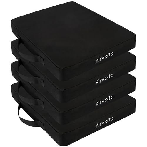 Portable Bleacher Seat Cushions - 4 Pack, Waterproof Foam Padding