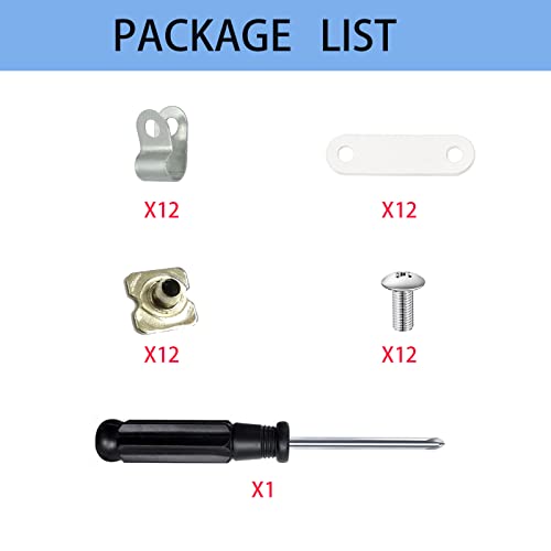 Football & Baseball Helmet Repair Kit with Screws Nuts Gaskets - Fortunemee