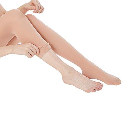 MANZI 3 Pairs Women's Girl's Transition Ballet Tights 40D, Natural Nude, 11-14 Years