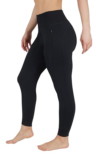 90 Degree By Reflex Women's Black High Waisted Jogger Pants Large Athletic Sweatpants