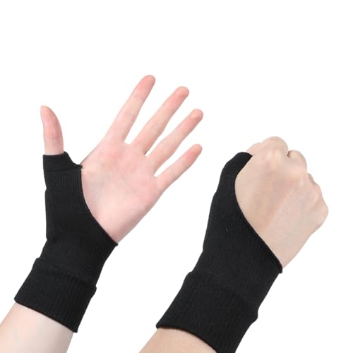 Thumb Wrist Brace Arthritis Gloves - 2 Pcs Fingerless Support