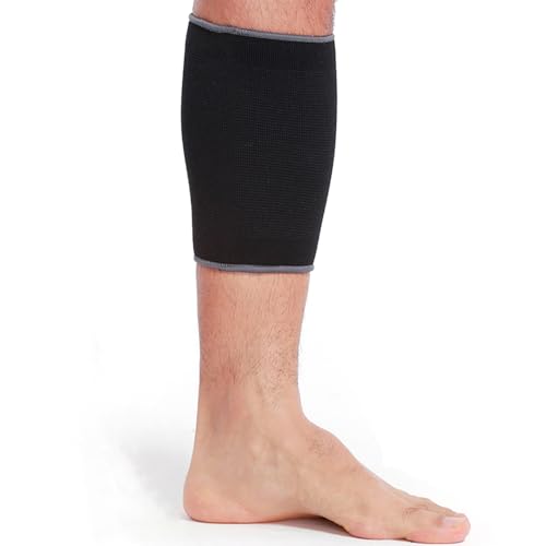 Calf Compression Sleeve - Medium Black Support for Shin Splints