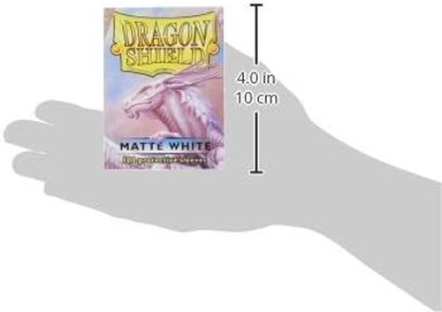 Dragon Shield | Matte Card Sleeves - 100 CT Standard Size | Smooth & Durable TCG Protection | White