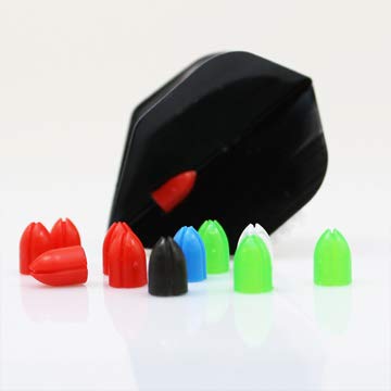 Dart Flight Shell Lock Punch Rings - Red Color