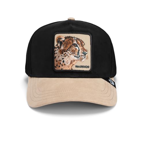 Goorin Bros. Suede Trucker Hat for Men & Women - Black (Suede Cheetah)
