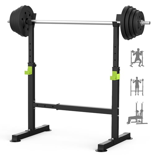 Adjustable Folding Weight Bench - 660 lbs Capacity - Black-Green
