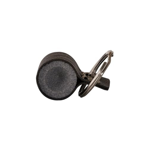 Steel Tip Dart Point Sharpener with Leather Key Ring