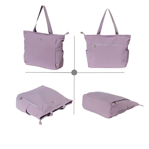 Yoga Mat Bag - Multi-Purpose Tote Carrier - Nylon Lavender Purple