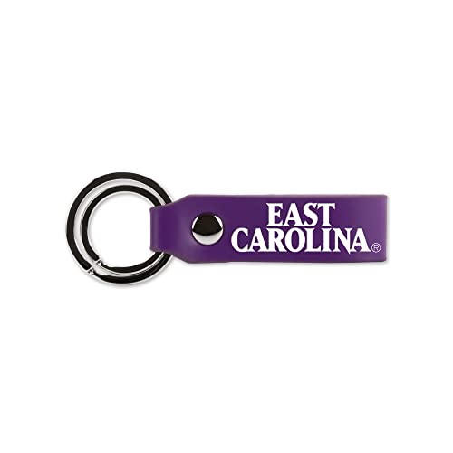 East Carolina Pirates Laser Engraved Keychain Strap - 3.5 x 1.5 - Purple