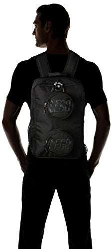 LEGO Brick Backpack Black - Recycled Polyester School & Travel Bag