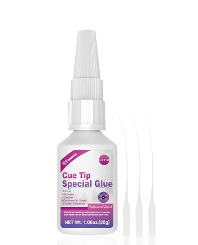 Quick-Drying Pool Cue Tip Glue - 30ml Billiard Cue Tip Repair Adhesive