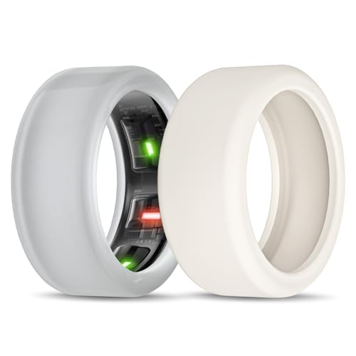 Silicone Ring Protector for RingConn Gen 3/Gen 2 - Clear & Starlight, Size 11-14