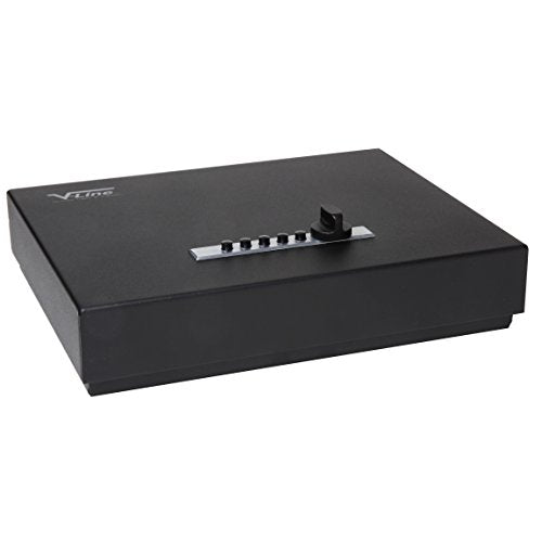 Top Opening Tactical Gun Storage Box with Lock - Black