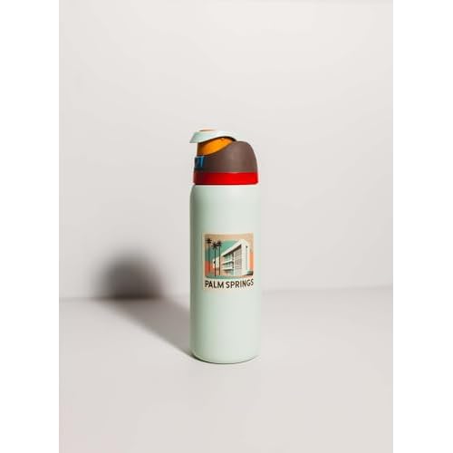 Vagabond Heart Palm Springs Sticker - Weatherproof Vinyl California Souvenir Decal