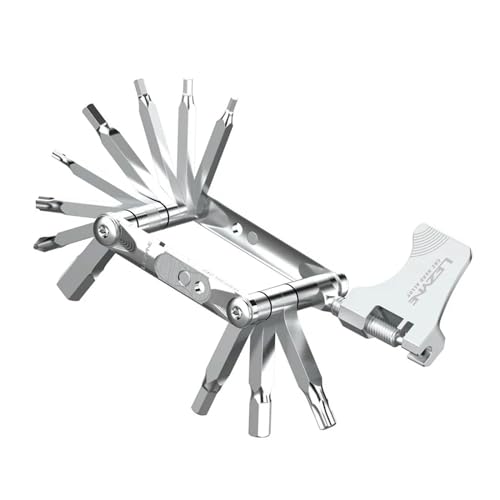 LEZYNE SV PRO 13 Bicycle Multi-Tool with Alloy Side Plates & Stainless Steel Bits – Compact Repair Kit