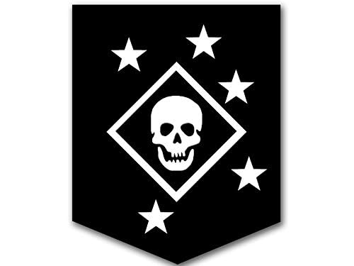 MARSOC Skull and Stars Logo Sticker - 3x4 Inch, Weather-Proof