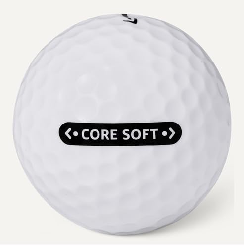Soft Golf Balls - 24-Pack White with Enhanced Control & Alignment Aid