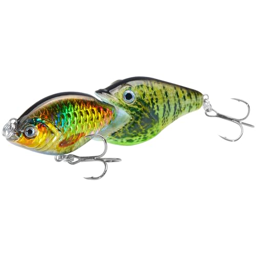 Single-Jointed Swimbait 3.5" Slow Sinking Fishing Lure - Pumpkinseed/Golden Shiner