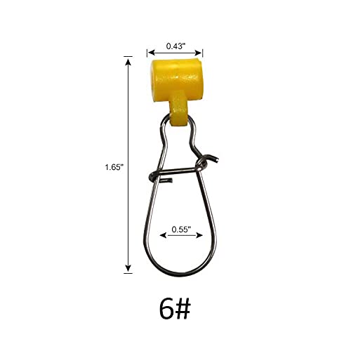 Fishing Line Sinker Slide with Duo Lock Snap - 25PCS Style B