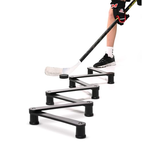 ACE HOCKEY Snake 7 Stickhandling Trainer - Dryland Hockey Puck Control Aid